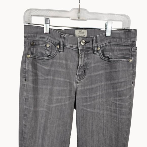 Y2K Grunge Emo Goth Dark Gray Acid Washed Skinny Slim Jean Pants Womens 29 - Picture 4 of 16